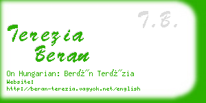 terezia beran business card